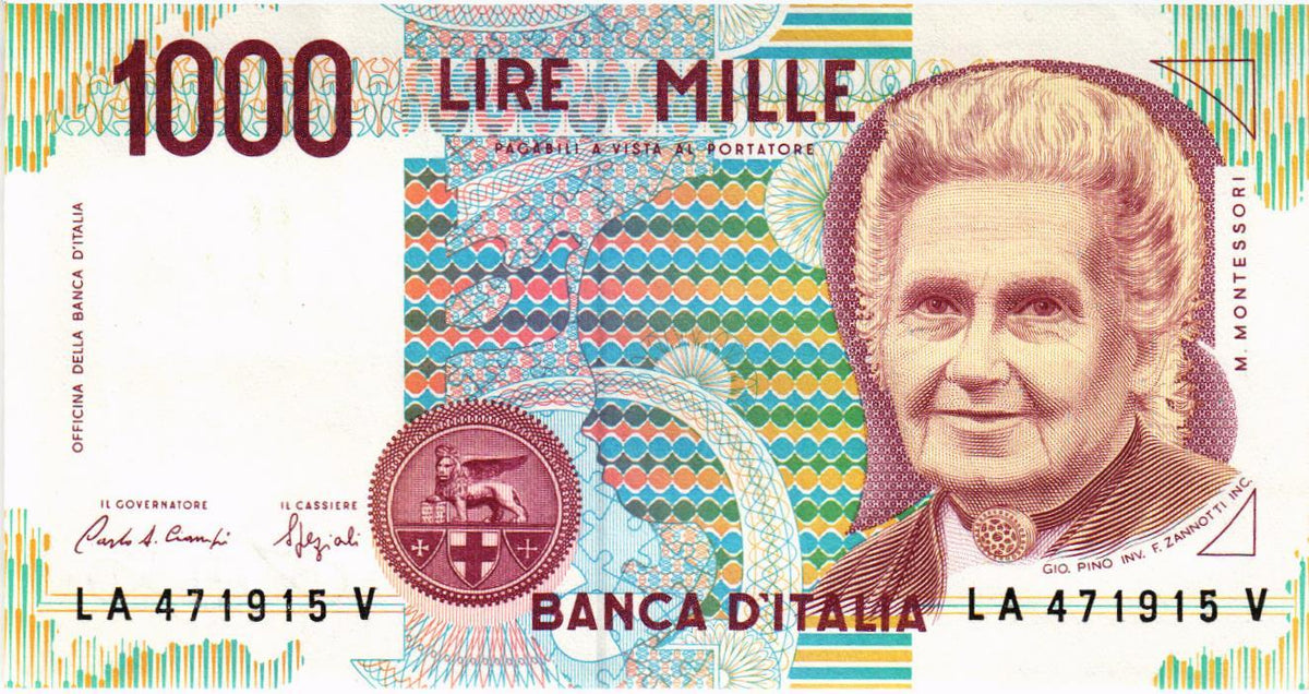 Italy 1000 Lire 1990, P114a, aUNC