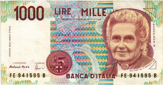 Italy 1000 Lire 1990, P114c, F