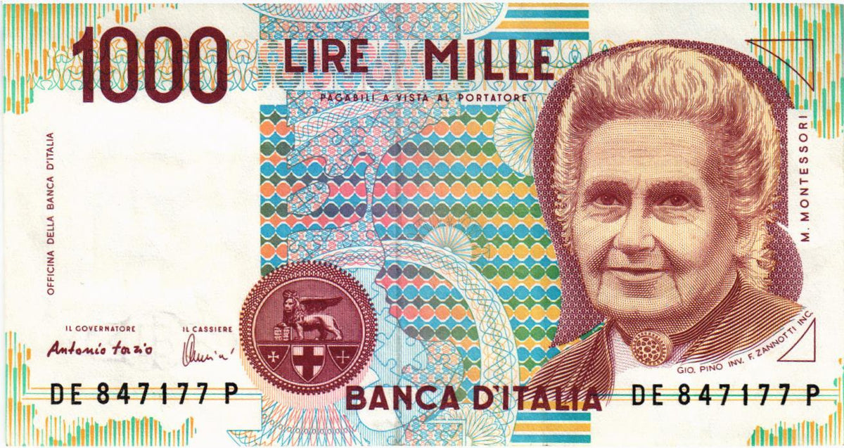 Italy 1000 Lire 1990, P114c, aUNC