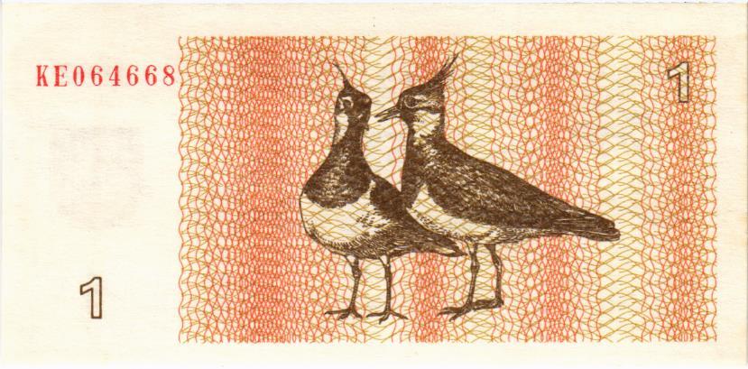 Lithuania 1 Talonas 1992, P39, UNC