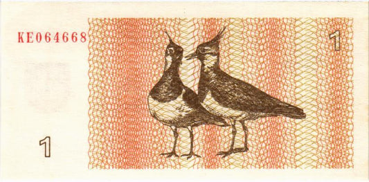 Lithuania 1 Talonas 1992, P39, UNC