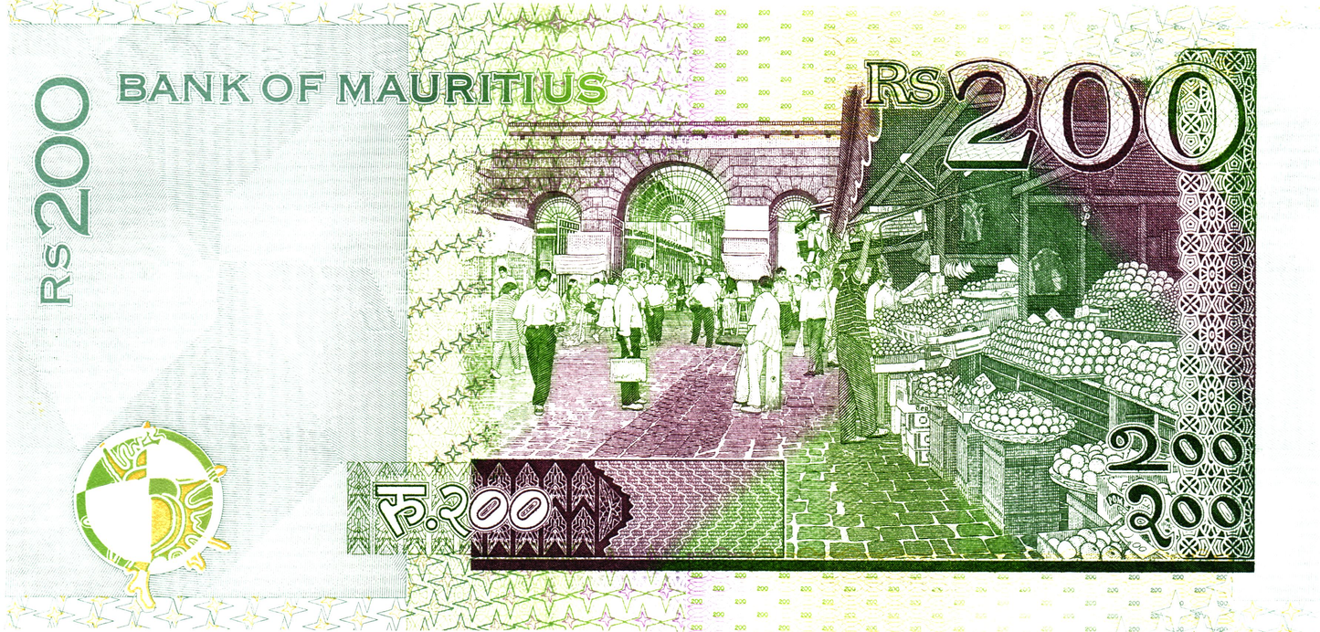 Mauritius 200 Rupees 2010, P61, UNC