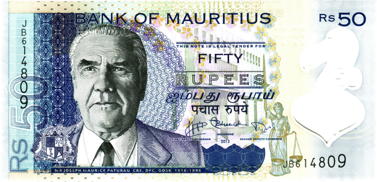 Mauritius 50 Rupees 2013, P65, UNC
