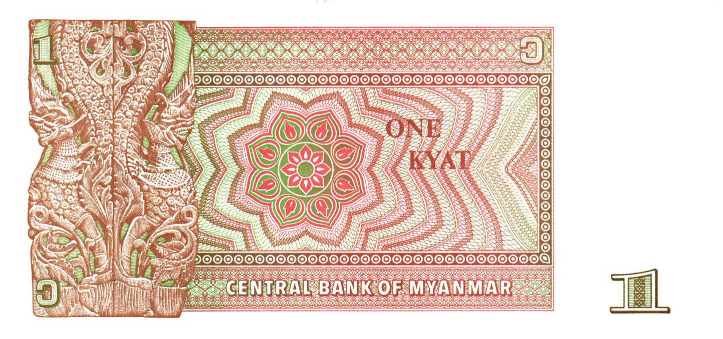Myanmar Set P67 to P72, 6 banknotes, UNC
