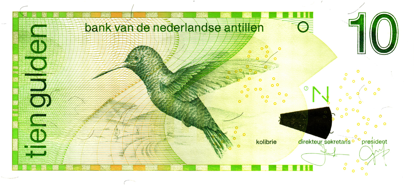Netherlands Antilles 10 Gulden 2003; P28c, UNC