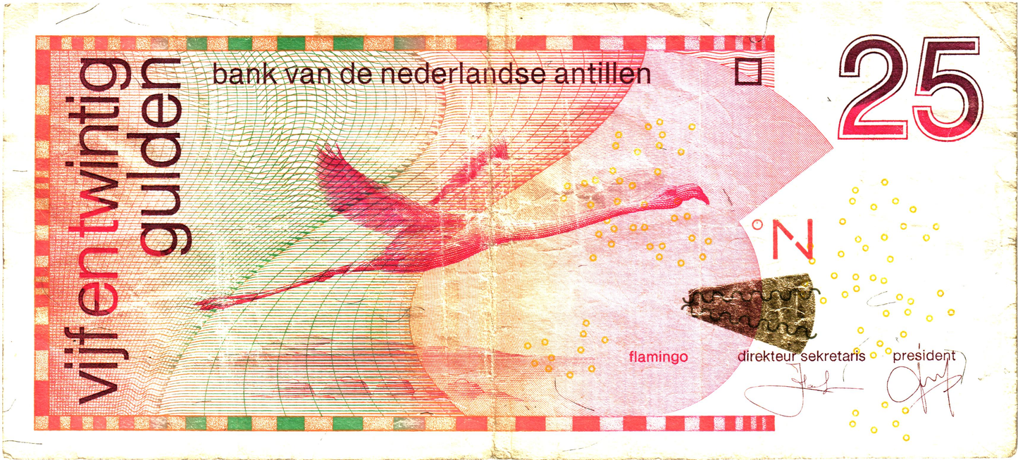 Netherlands Antilles 25 Gulden 2008, P29e, VF