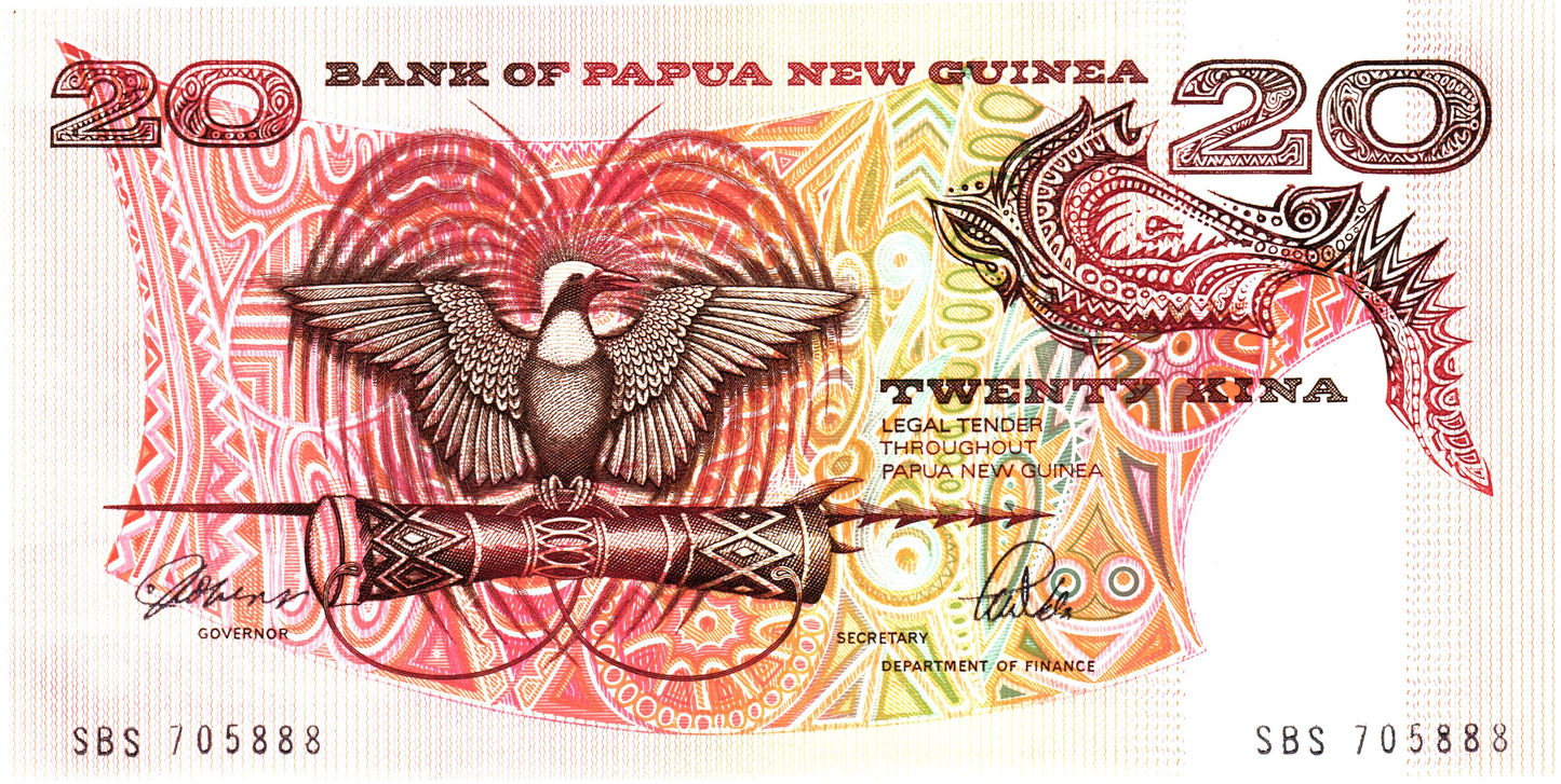 Papua New Guinea 20 Kina ND, P10a, UNC