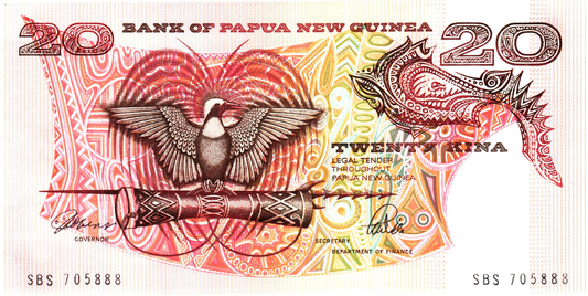 Papua New Guinea 20 Kina ND, P10a, UNC