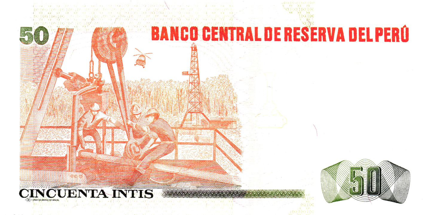 Peru 50 Intis 1987, P131b, UNC