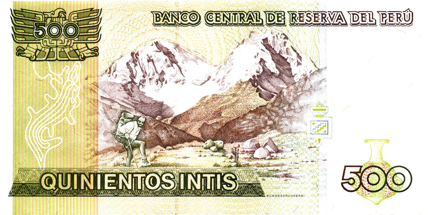 Peru 500 Intis 1987, P134b, UNC