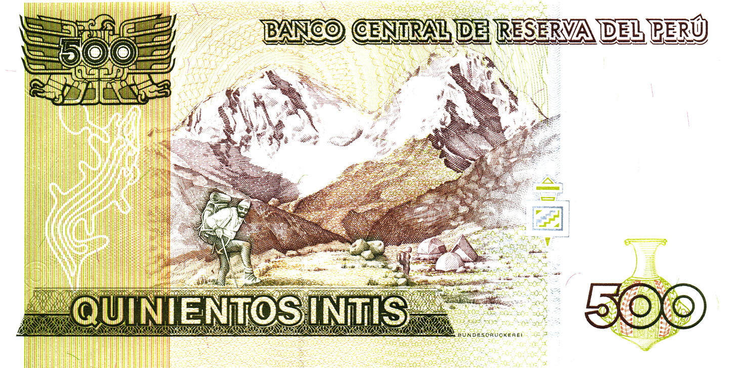 Peru 500 Intis 1987, P134b, UNC