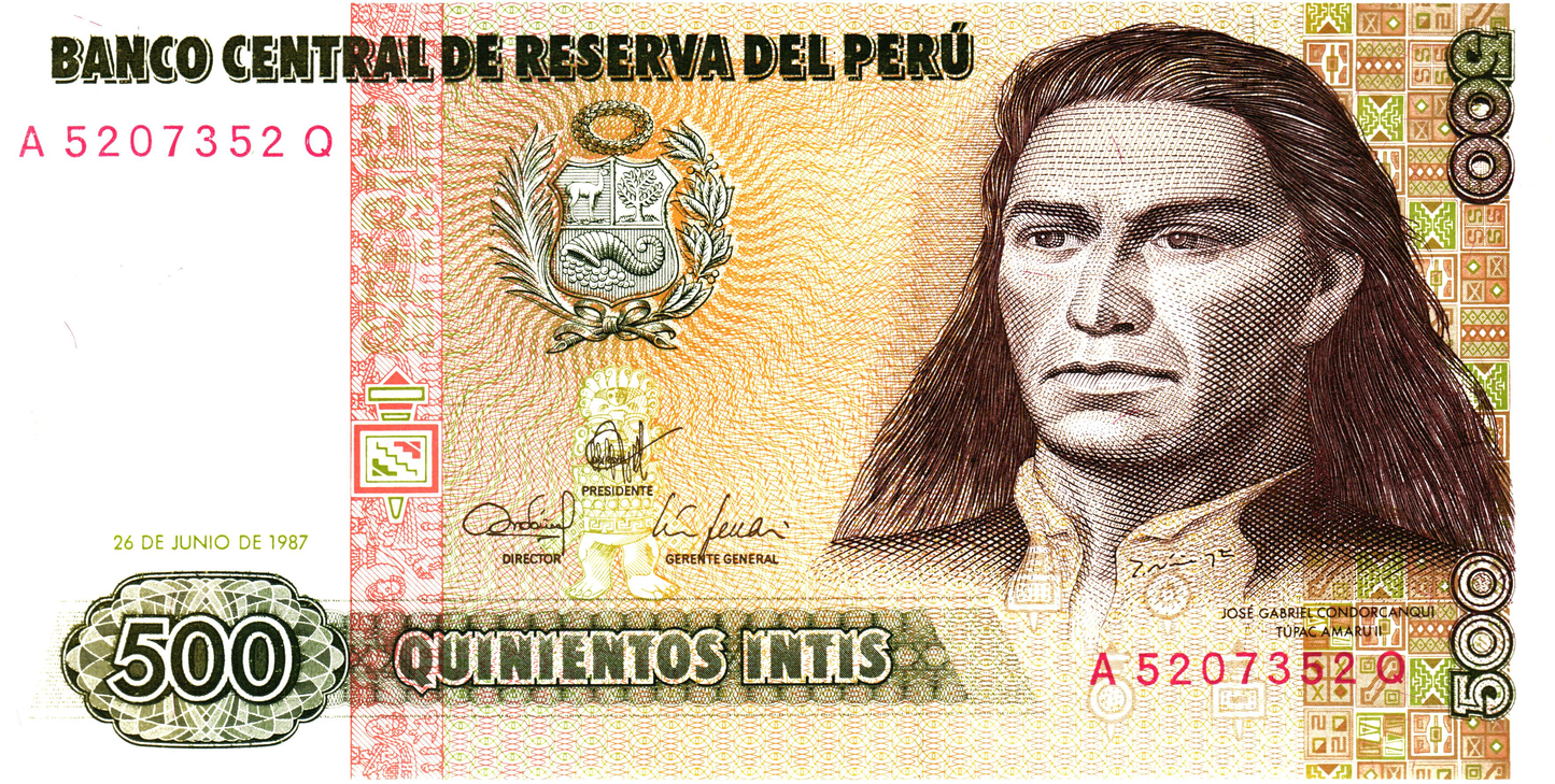 Peru 500 Intis 1987, P134b, UNC
