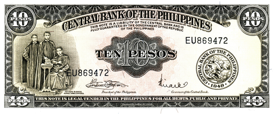 Philippines 10 Pesos ND, P136f, UNC