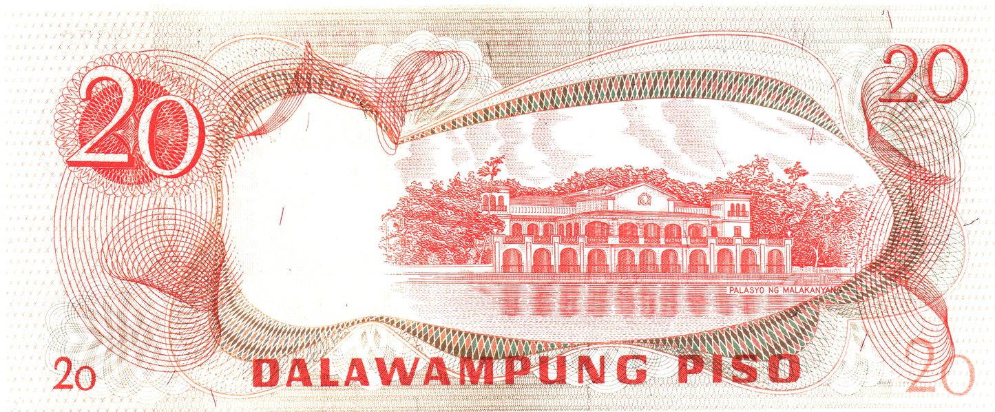 Philippines 20 Pesos ND, P155, UNC