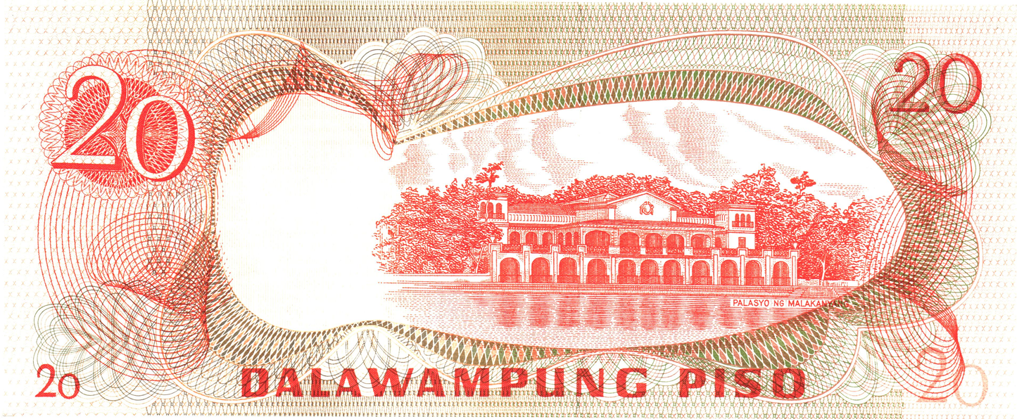 Philippines 20 Pesos ND, P155, UNC