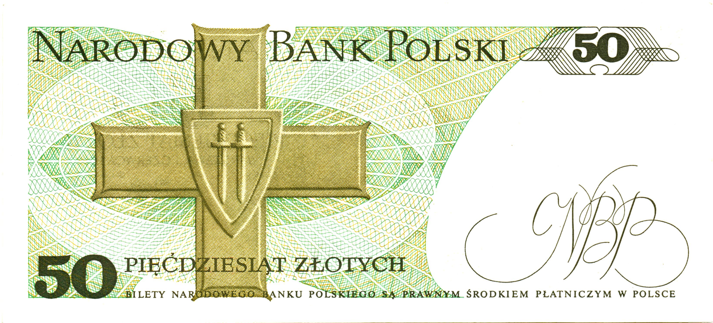 Poland 50 Zlotych 1979, P142b, UNC