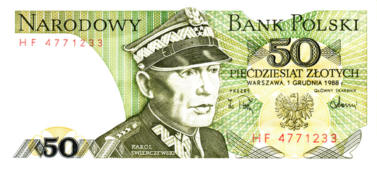 Poland 50 Zlotych 1988, P142c, XF - 6 pcs