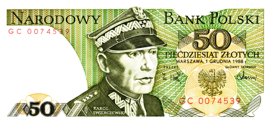 Poland 50 Zlotych 1988, P142c, UNC