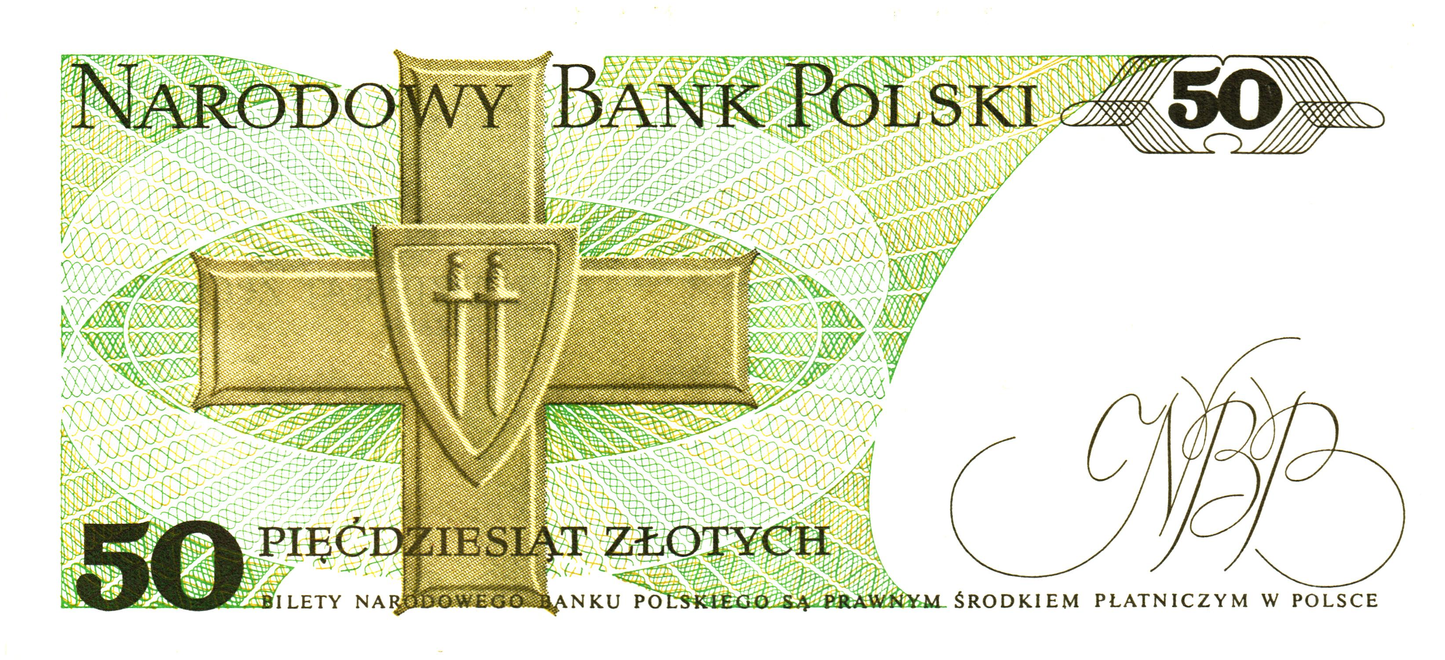Poland 50 Zlotych 1988, P142c, UNC