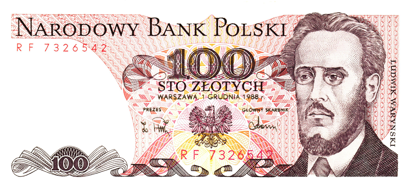 Poland 100 Zlotych 1988, P143e, UNC