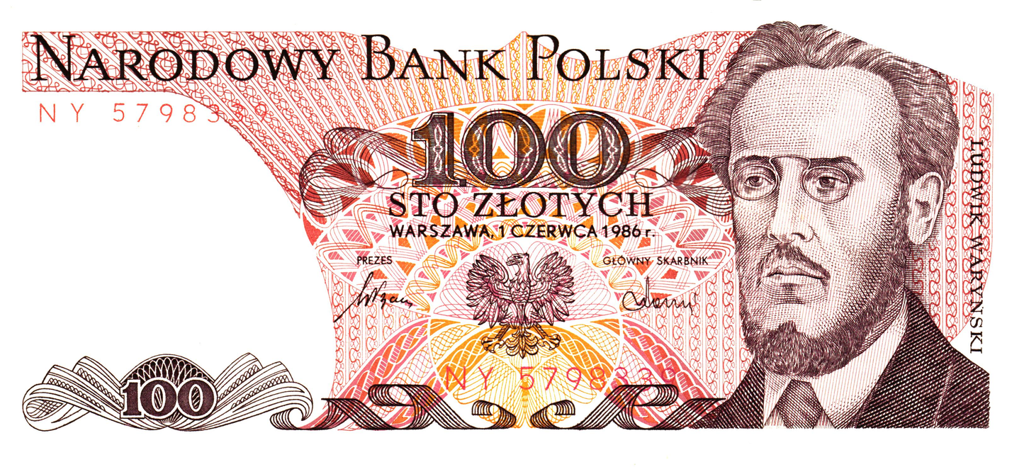 Poland 100 Zlotych 1986, P143e.1, UNC