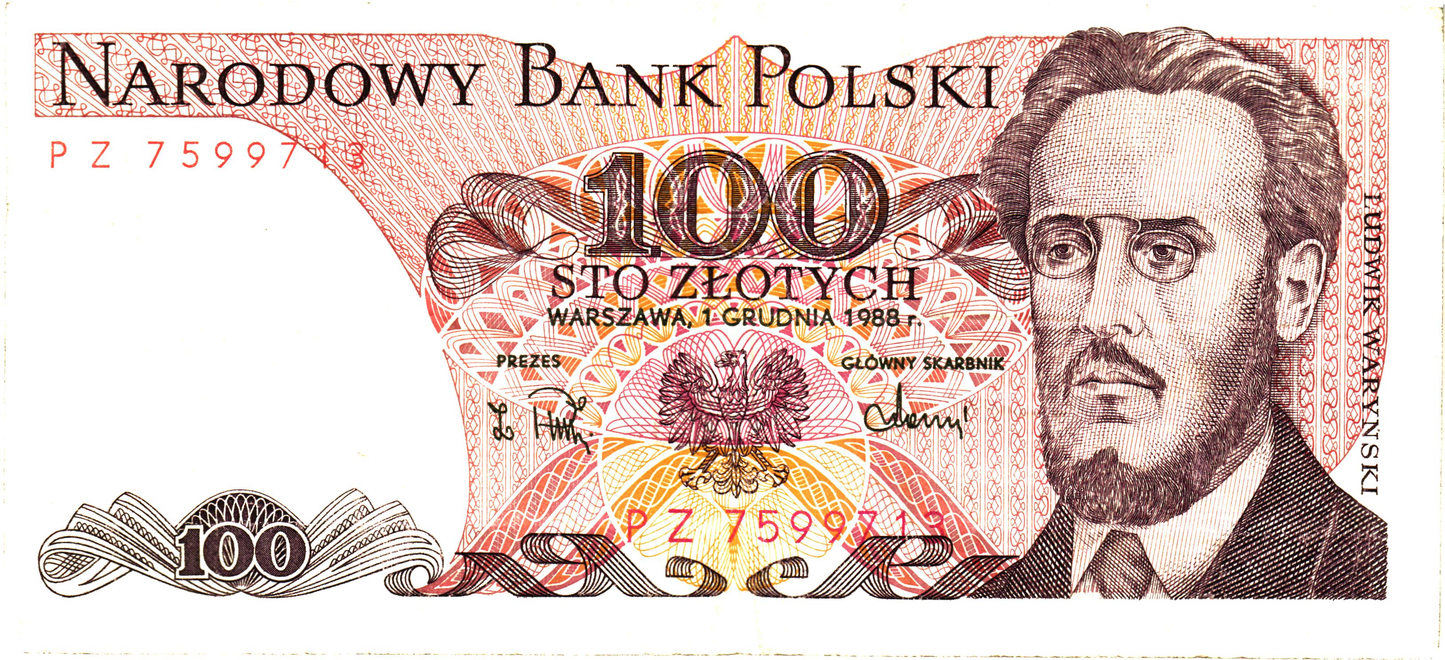 Poland 100 Zlotych 1986, P143e.2, F/VF - 3pcs