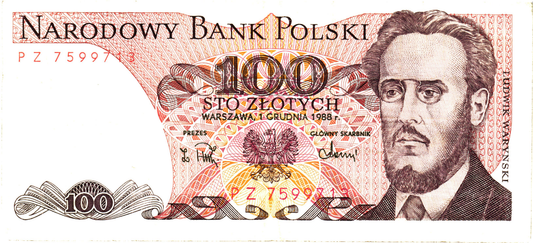 Poland 100 Zlotych 1986, P143e.2, F/VF - 3pcs