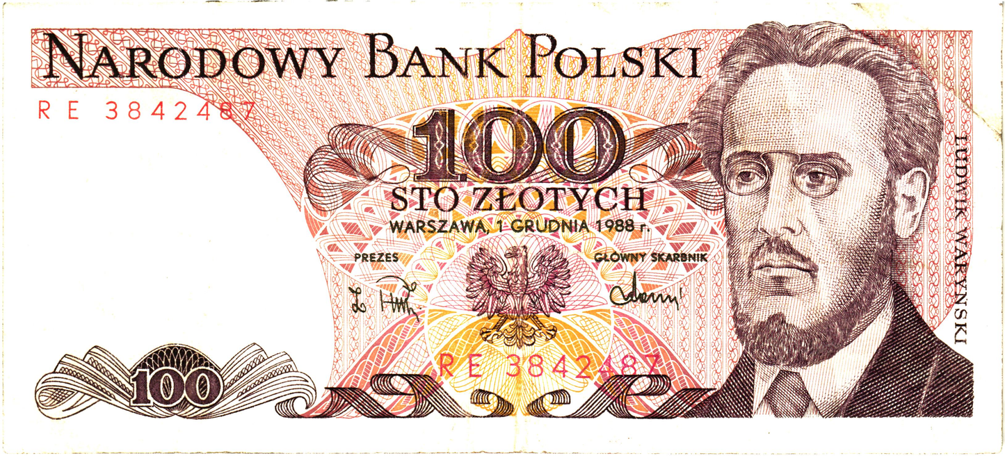 Poland 100 Zlotych 1986, P143e.2, F/VF - 3pcs