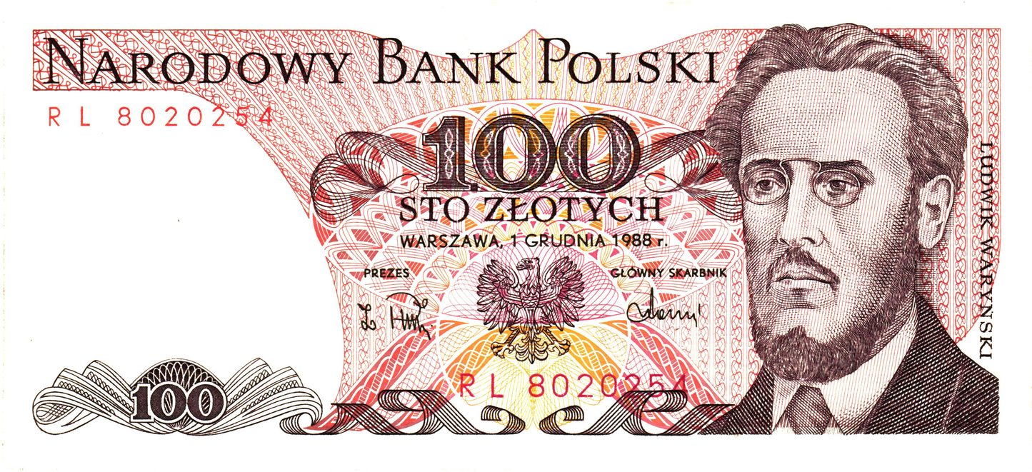 Poland 100 Zlotych 1986, P143e.2, F/VF - 3pcs