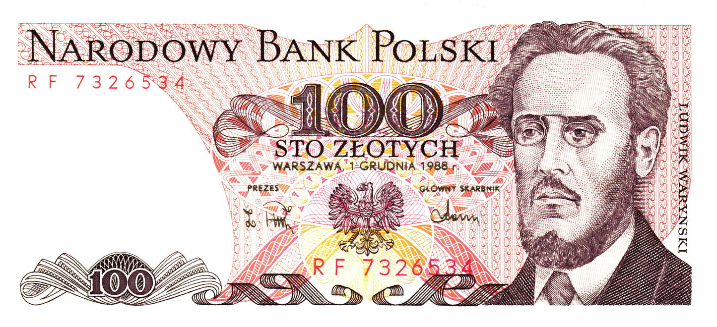 Poland 100 Zlotych 1988, P143e, UNC