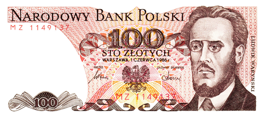 Poland 100 Zlotych 1986, P143e, UNC