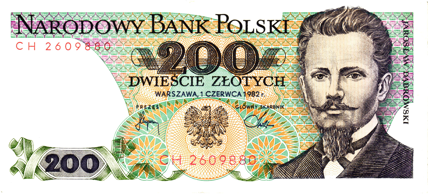 Poland 200 Zlotych 1982, P144b2, F/VF
