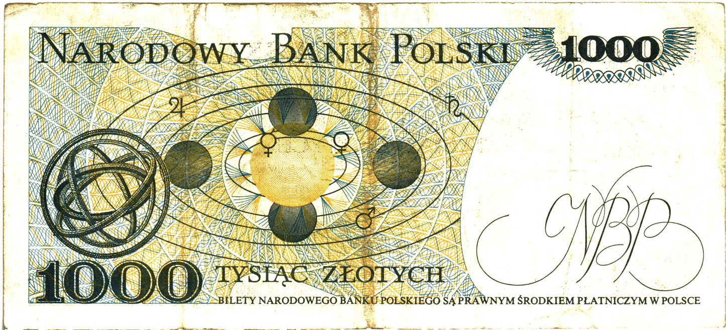 Poland 1000 Zlotych 1982, P146b, G