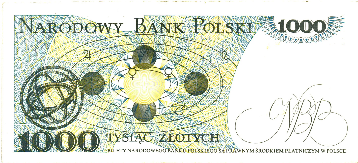 Poland 1000 Zlotych 1982, P146c, G - 7pcs