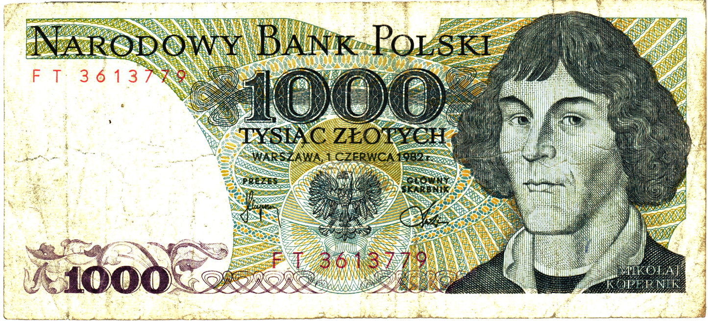 Poland 1000 Zlotych 1982, P146c, G - 7pcs