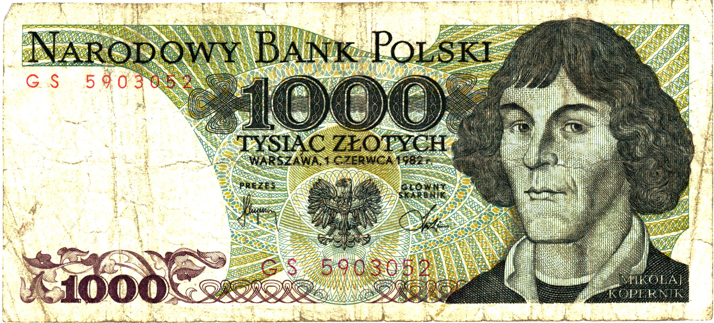 Poland 1000 Zlotych 1982, P146c, G - 7pcs