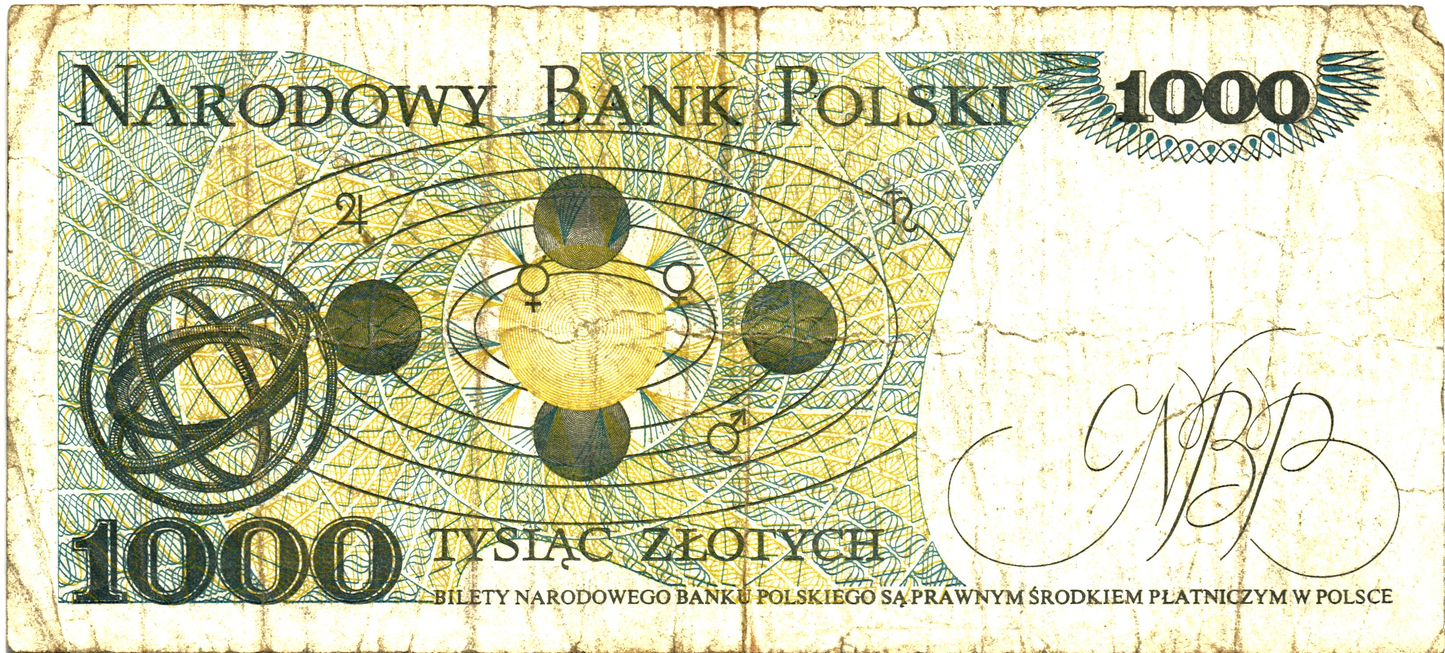 Poland 1000 Zlotych 1982, P146c, G - 7pcs