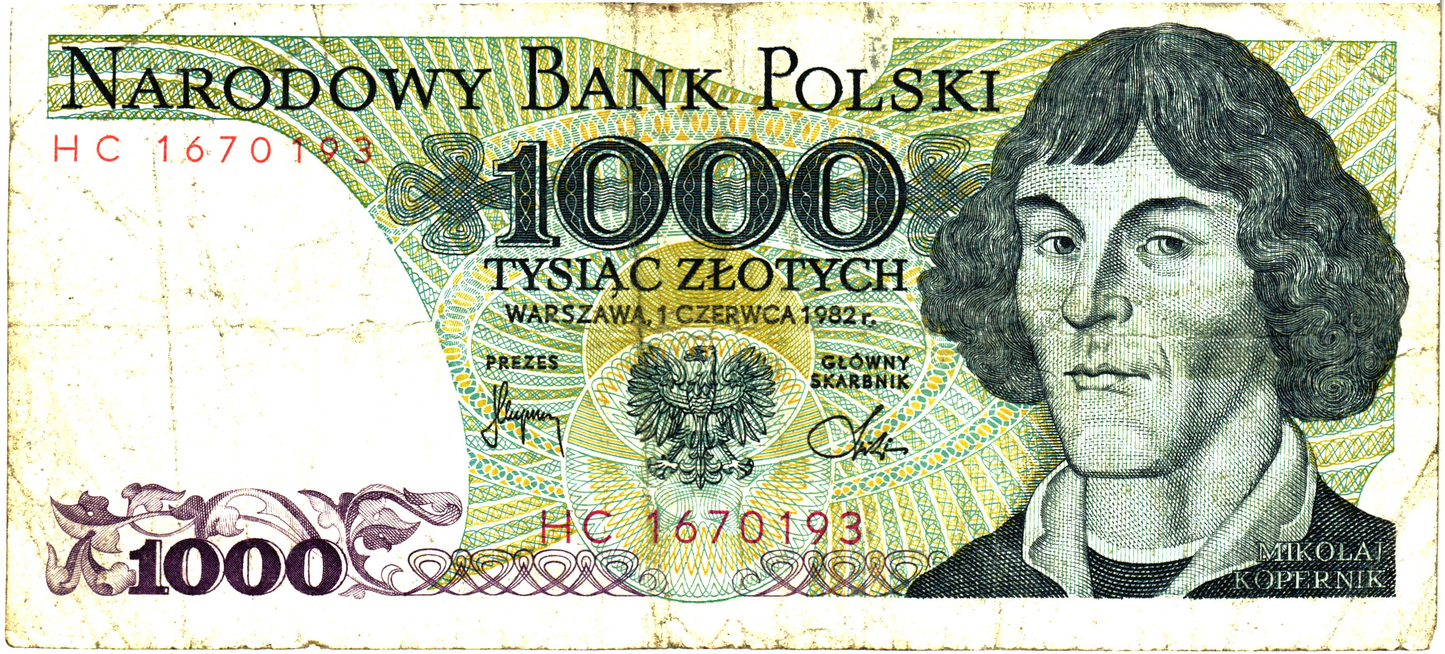 Poland 1000 Zlotych 1982, P146c, G - 7pcs