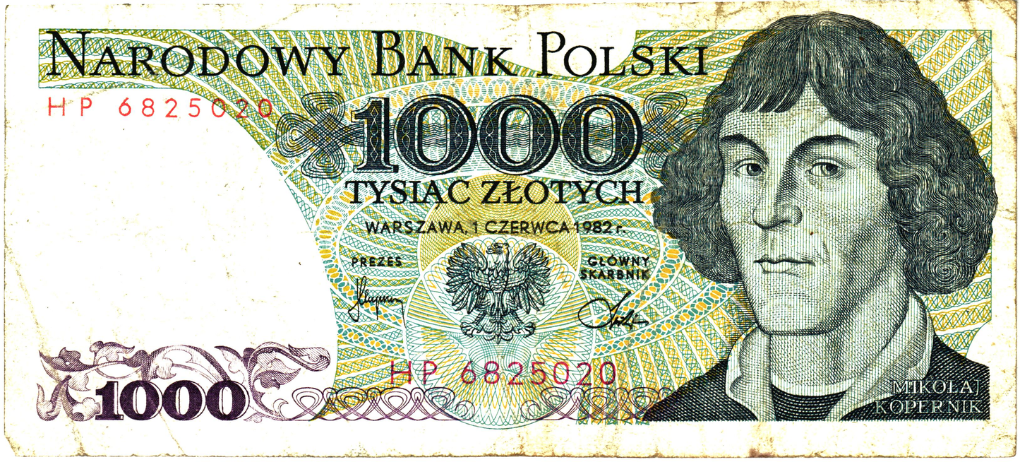 Poland 1000 Zlotych 1982, P146c, G - 7pcs
