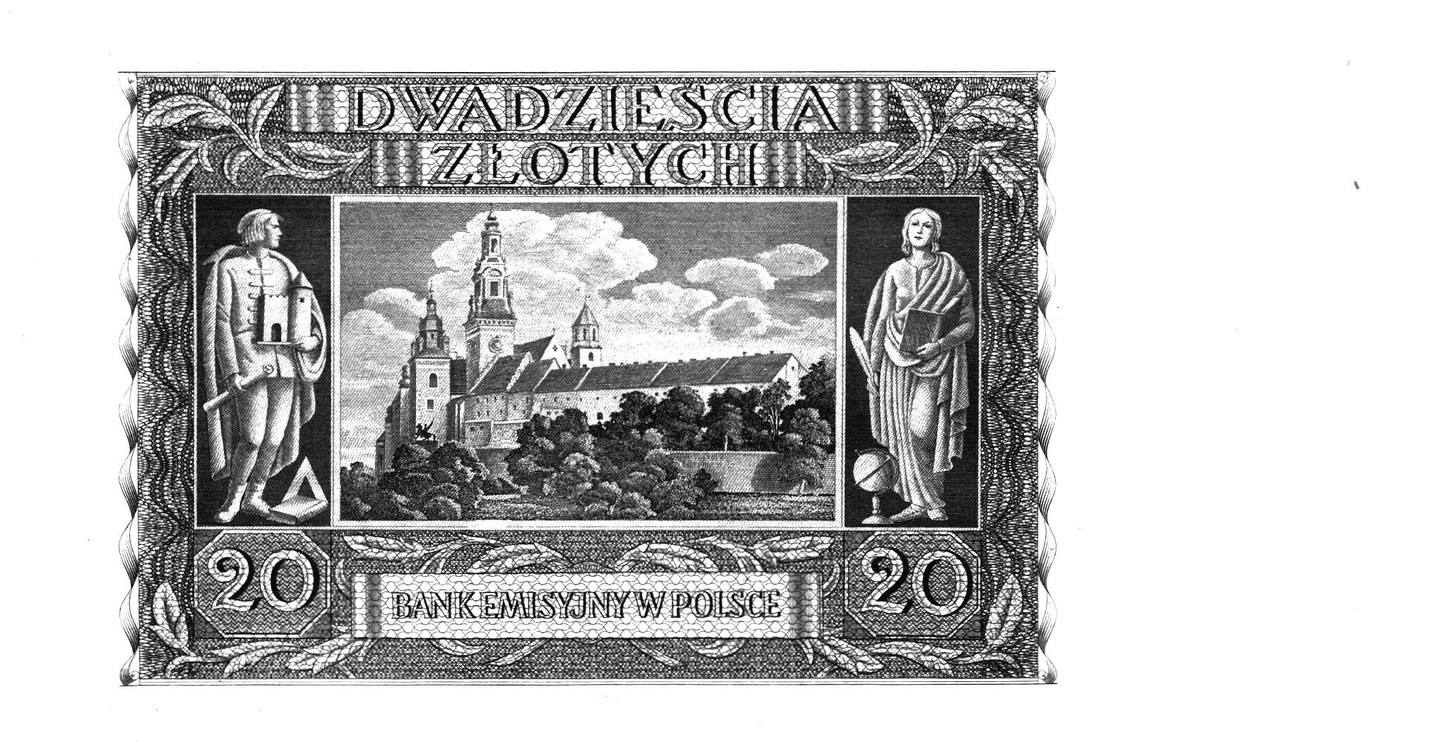 Poland 20 Zlotych 1940, P95, XF