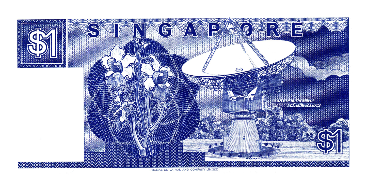 Singapore 1 Dollar ND, P18a, UNC