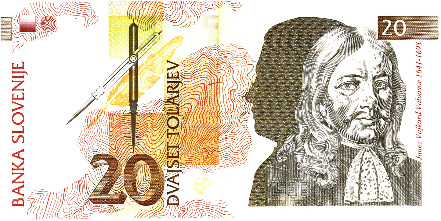 Slovenia 20 Tolarjev 1992, P12, UNC