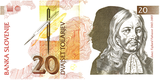 Slovenia 20 Tolarjev 1992, P12, UNC