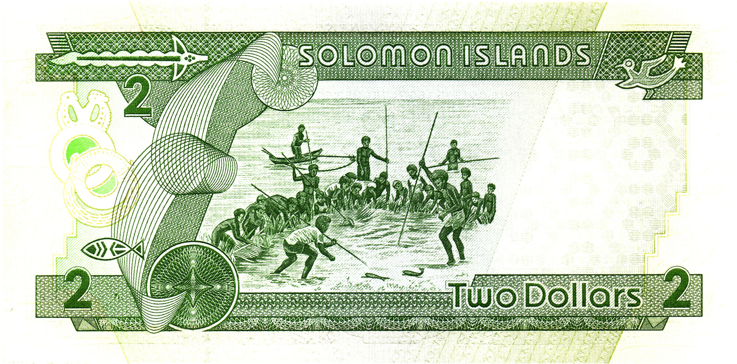 Solomon Islands 2 Dollars 1997, P18, UNC