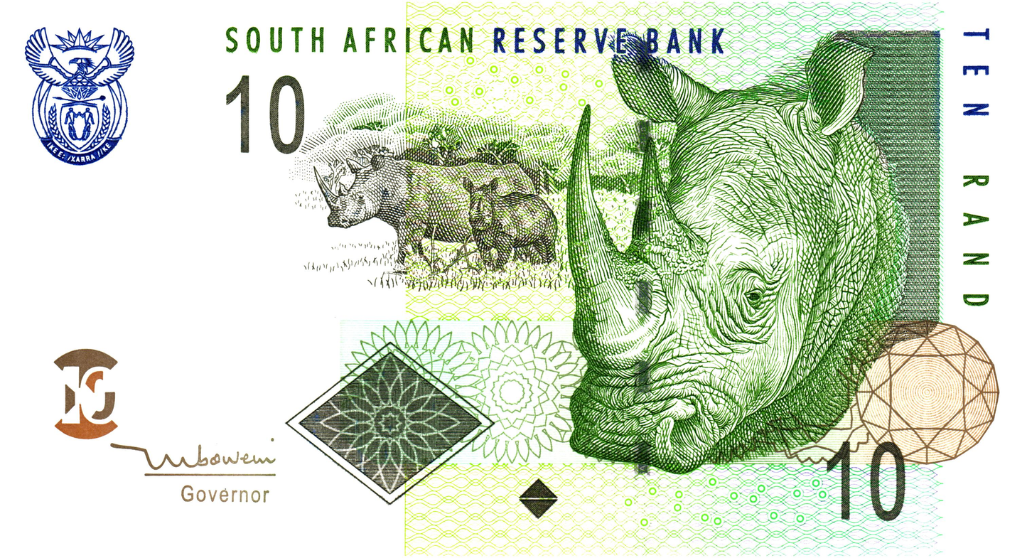 South Africa 10 Rand ND 2005-9, P128a, UNC