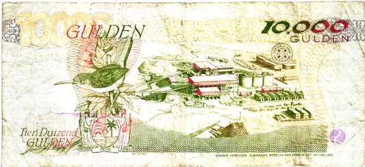 Suriname 10000 Gulden 1997, P144, VF