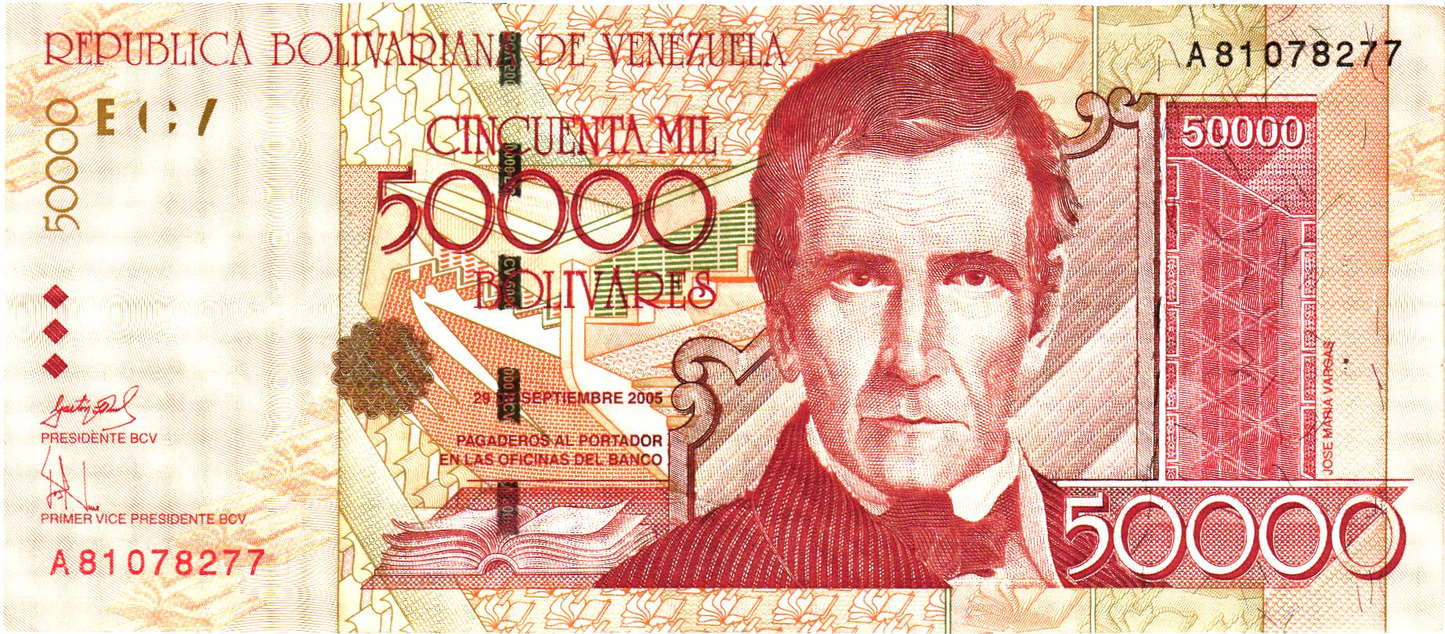 Venezuela 50000 Bolivares 2005, P87b, VF