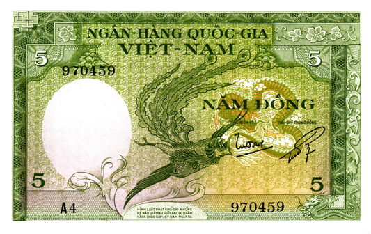 Vietnam 5 Dong ND (1955), P2, UNC