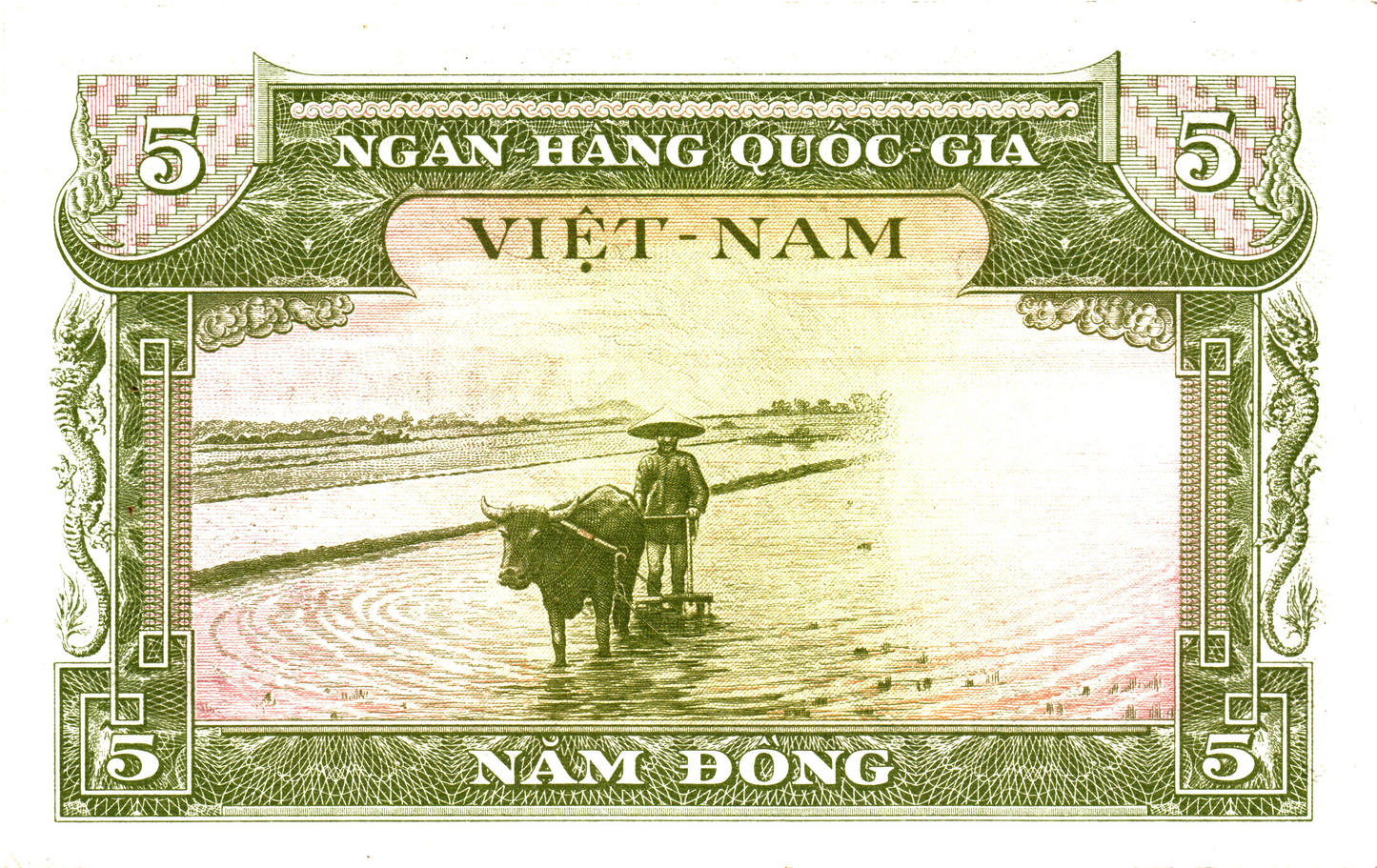 Vietnam 5 Dong ND (1955), P2, UNC