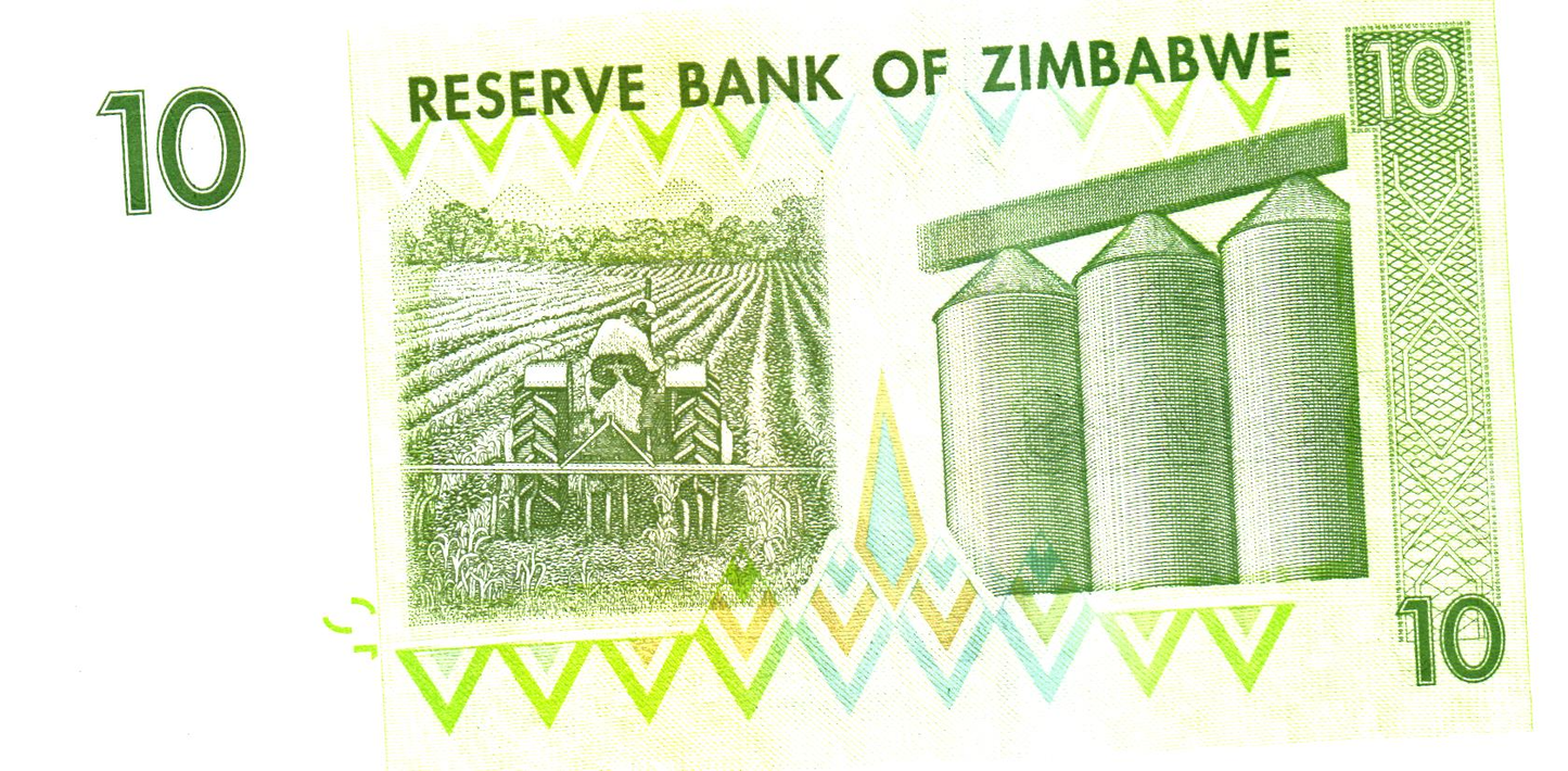 Zimbabwe 10 Dollars 2007, P67, UNC